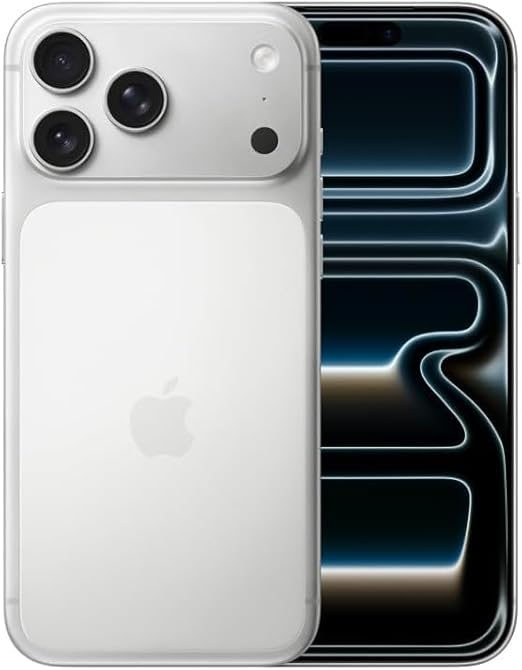 Apple iPhone 17 Pro, US Version, 256GB, eSIM, Silver- Unlocked (Renewed)